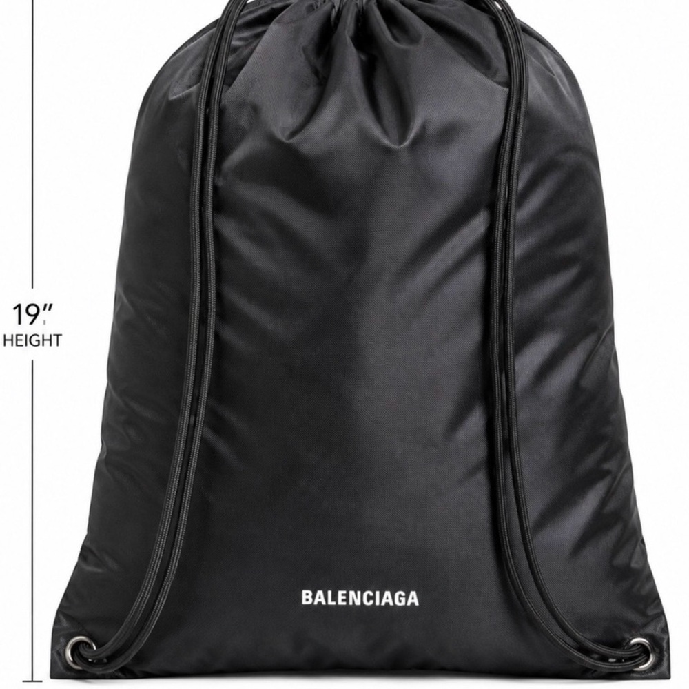 Balenciaga Drawstring Nylon Backpack - Picture 3 of 3